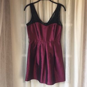 Rue 21 Moire Satin & Lace Sleeveless Dress